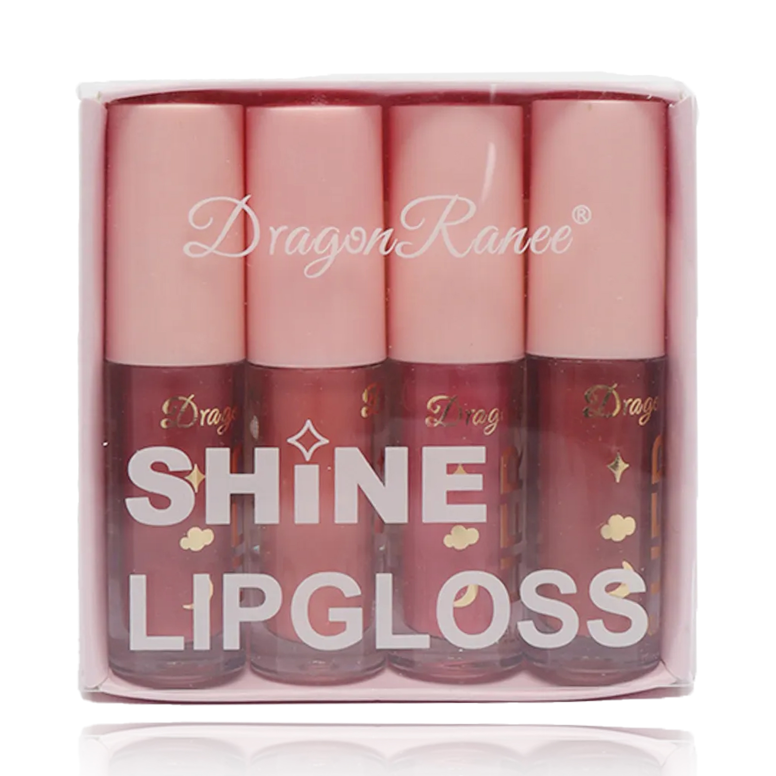 Набор блесков для губ Dragon Ranee Shine Lip Gloss, 4 шт