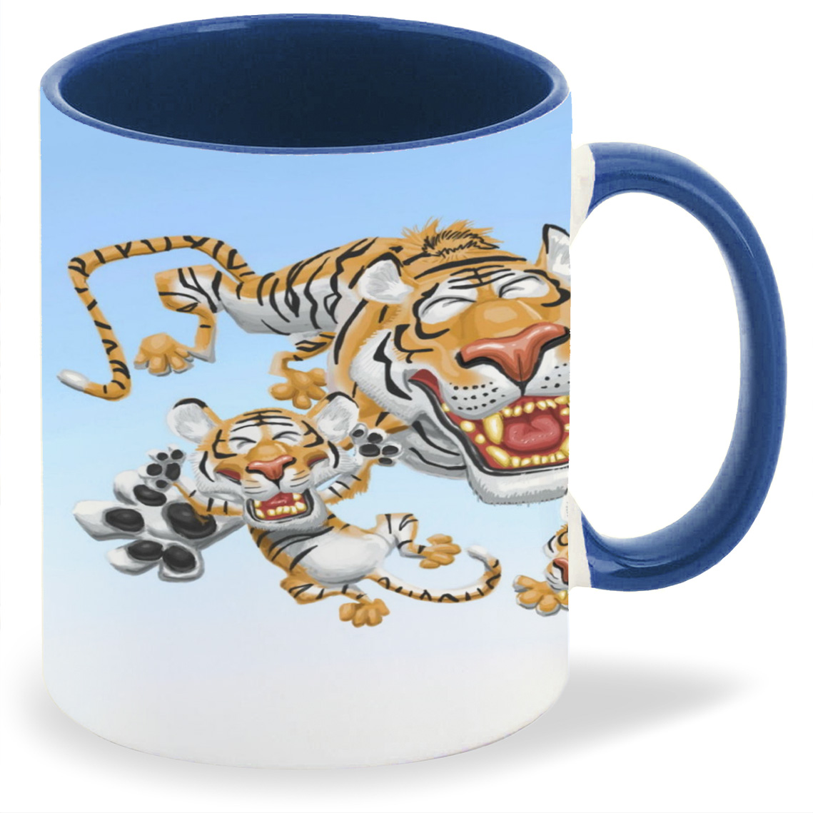 

Кружка лазурная CoolPodarok Тигры Год Тигра Мульт