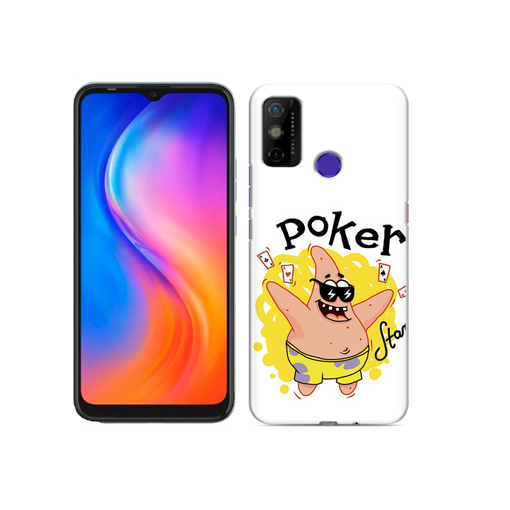 

Чехол MyPads Tocco для Tecno Spark 6 GO Патрик, Прозрачный, Tocco