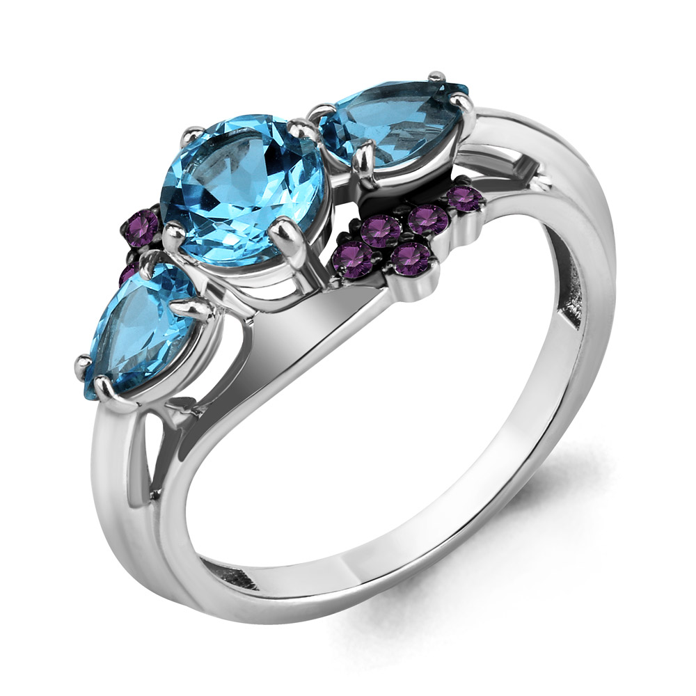 

Кольцо из серебра р. , AQUAMARINE 6906405С_925_р, 6906405С_925_р