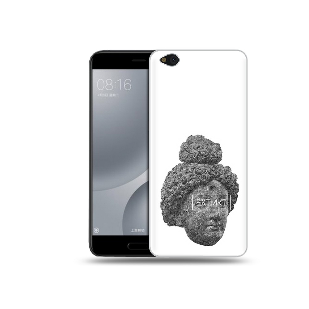 

Чехол MyPads Tocco для Xiaomi Mi 5C каменное лицо девушки (PT61938.328.383), Прозрачный, Tocco