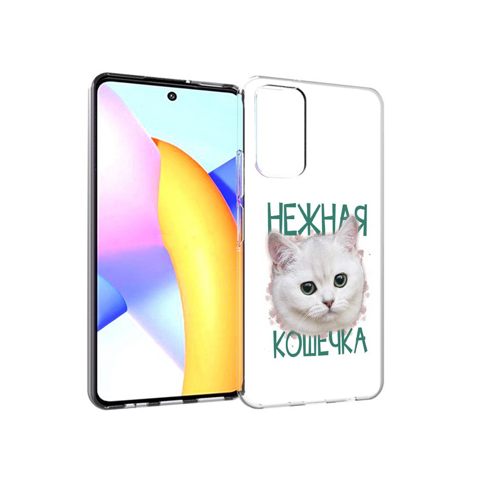 

Чехол MyPads Tocco для Huawei Honor 10 X Lite нежная кошечка, Прозрачный, Tocco