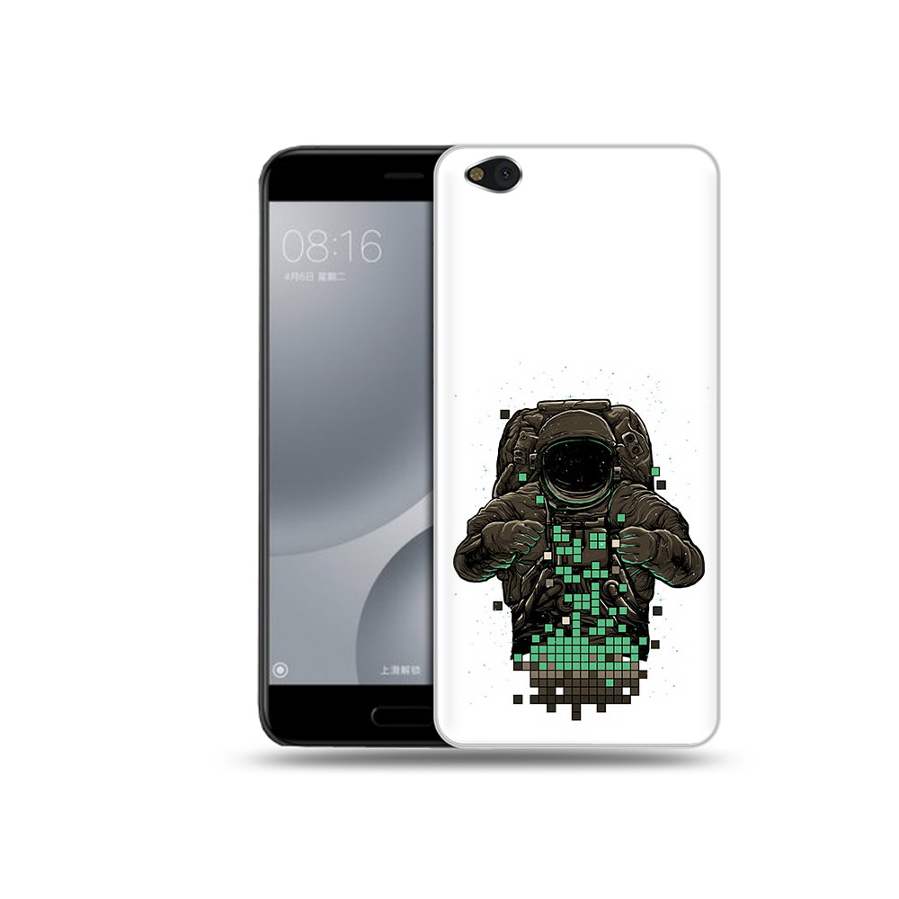 

Чехол MyPads Tocco для Xiaomi Mi 5C космонавт с пикселями (PT61938.328.394), Прозрачный, Tocco