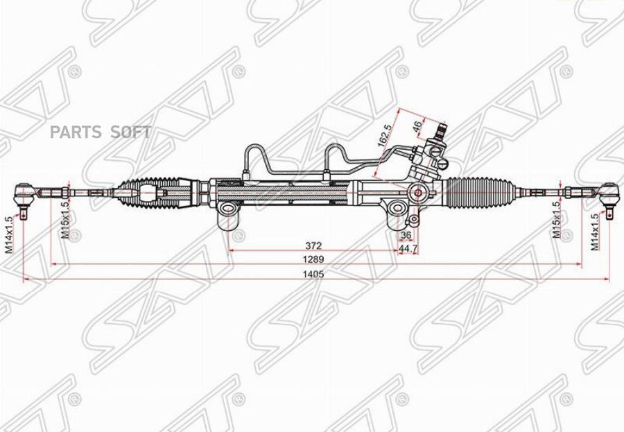 

Рейка Рулевая Fortuner/Hilux 05- Lhd Sat арт. ST-44200-0K040