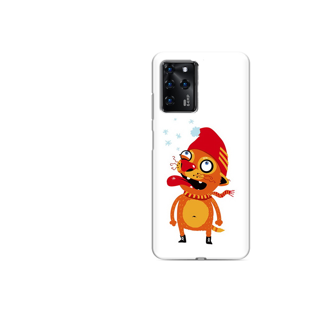 Чехол MyPads Tocco для ZTE Blade V30 Vita Зимний кот (PT224728.460.88)