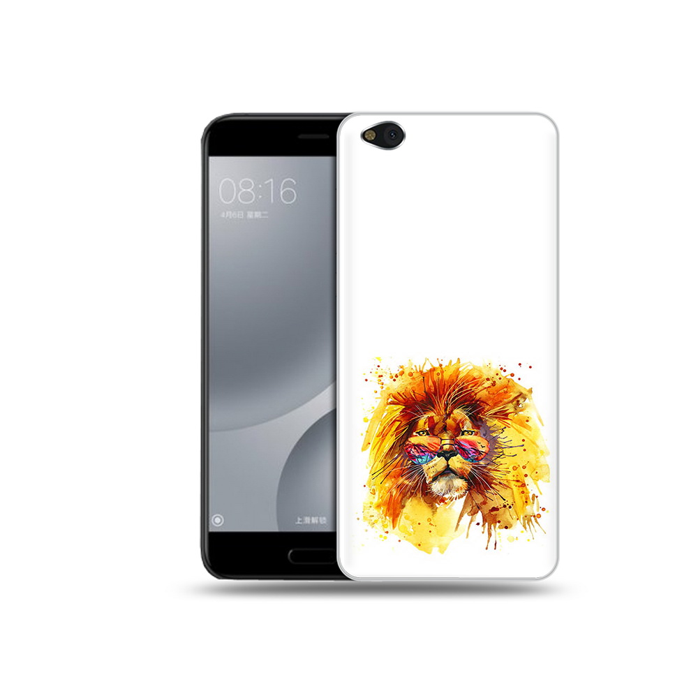 

Чехол MyPads Tocco для Xiaomi Mi 5C лев в очках (PT61938.328.436), Прозрачный, Tocco