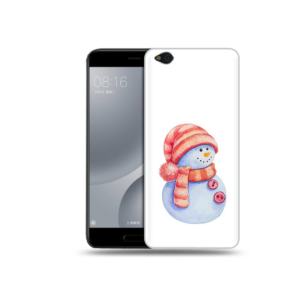 

Чехол MyPads Tocco для Xiaomi Mi 5C Веселый снеговик (PT61938.328.44), Прозрачный, Tocco
