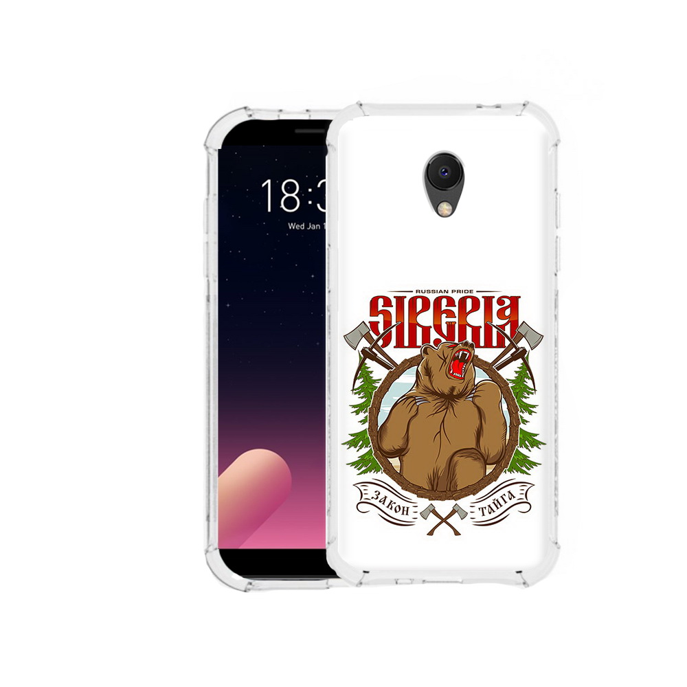 

Чехол MyPads Tocco для Meizu M6S Тайга, Прозрачный, Tocco