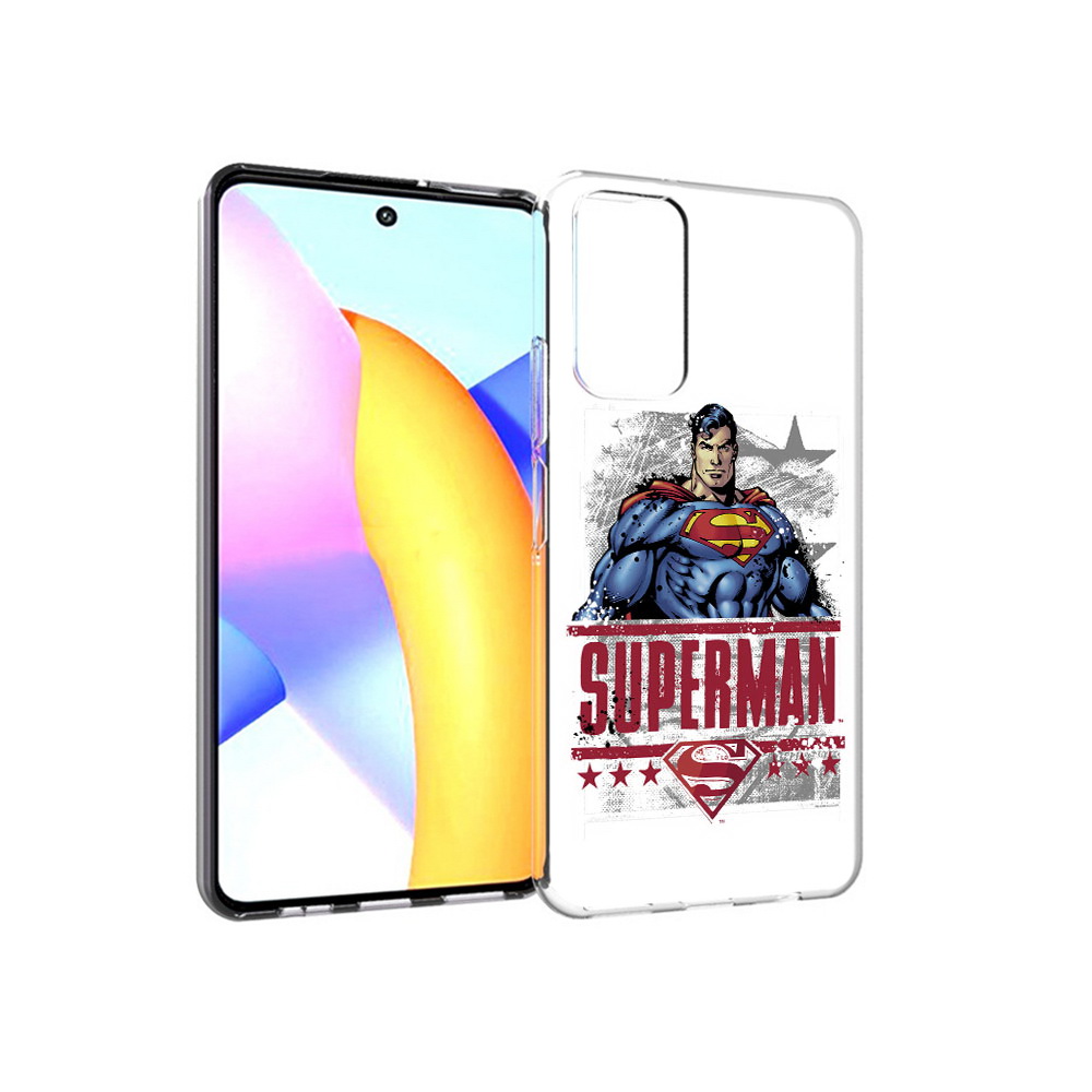 

Чехол MyPads Tocco для Huawei Honor 10 X Lite рисунок супермен, Прозрачный, Tocco