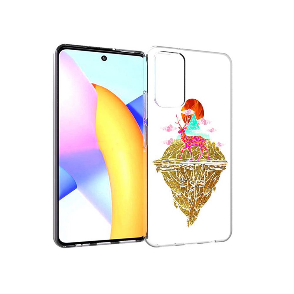 

Чехол MyPads Tocco для Huawei Honor 10 X Lite розовый олень абстракция, Прозрачный, Tocco