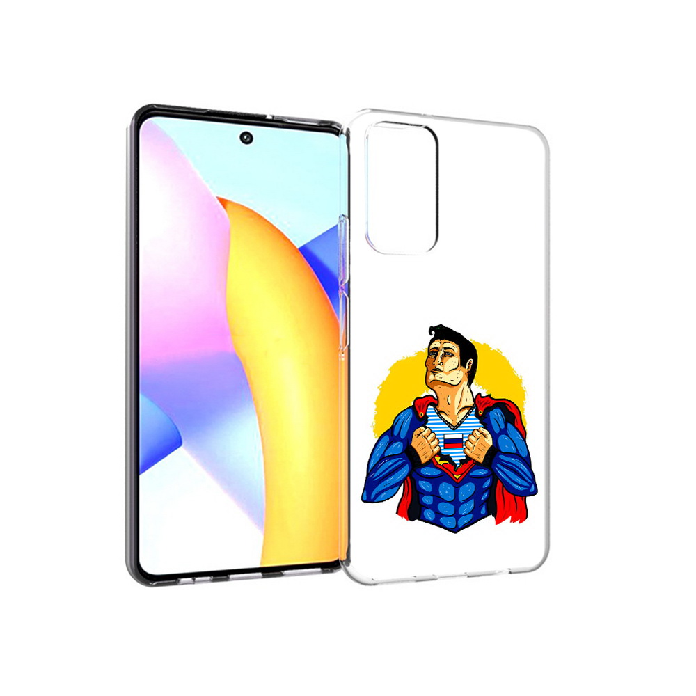 

Чехол MyPads Tocco для Huawei Honor 10 X Lite русский супермен, Прозрачный, Tocco