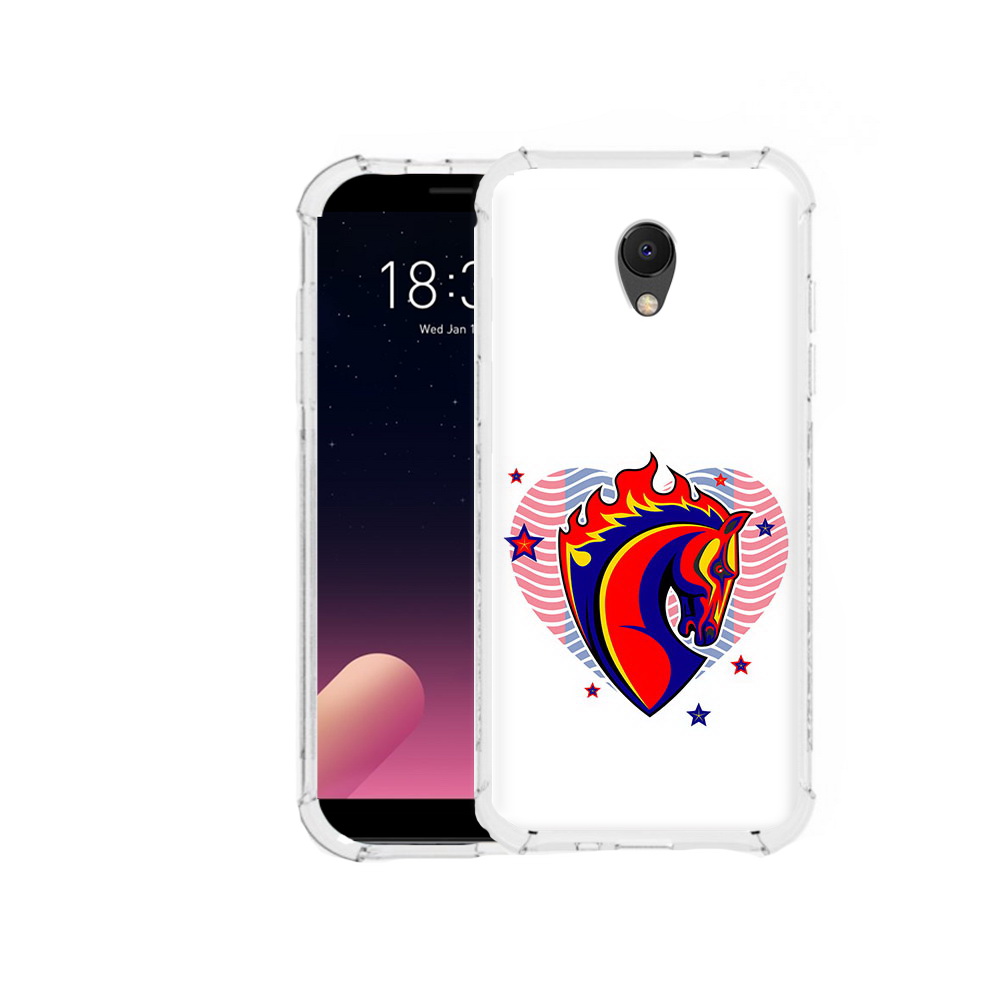 

Чехол MyPads Tocco для Meizu M6S ФК ЦСЛ Лошадь, Прозрачный, Tocco