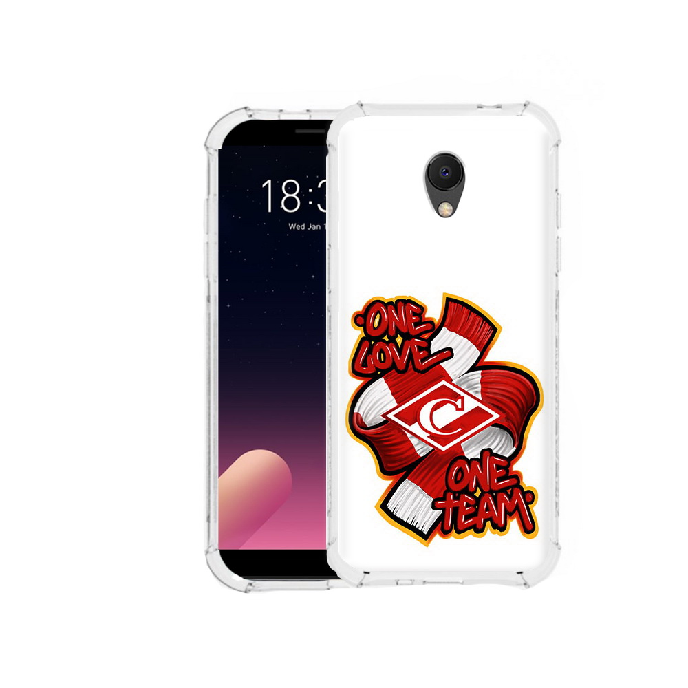

Чехол MyPads Tocco для Meizu M6S ФК спарак 1 любовь, Прозрачный, Tocco