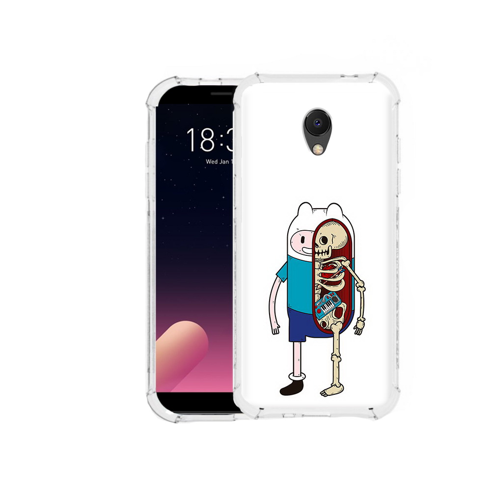 

Чехол MyPads Tocco для Meizu M6S Финн скелет, Прозрачный, Tocco