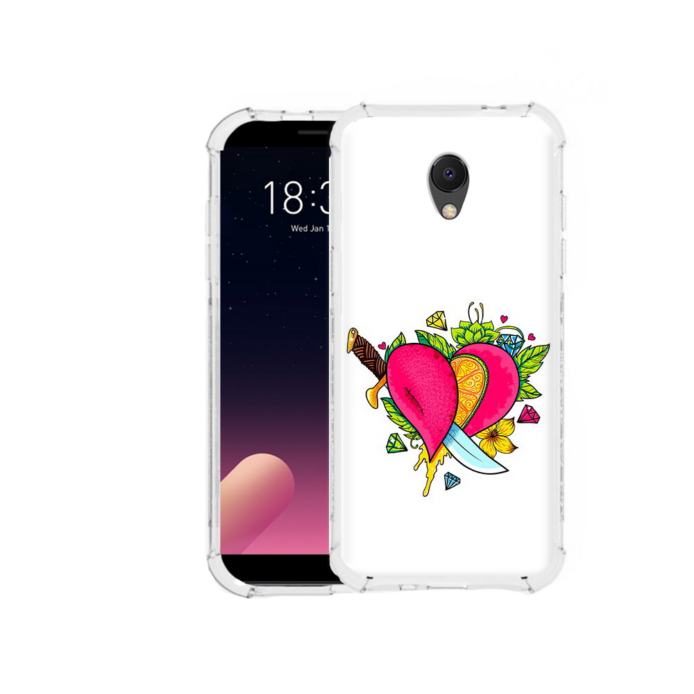 

Чехол MyPads Tocco для Meizu M6S Фруктовое сердце, Прозрачный, Tocco
