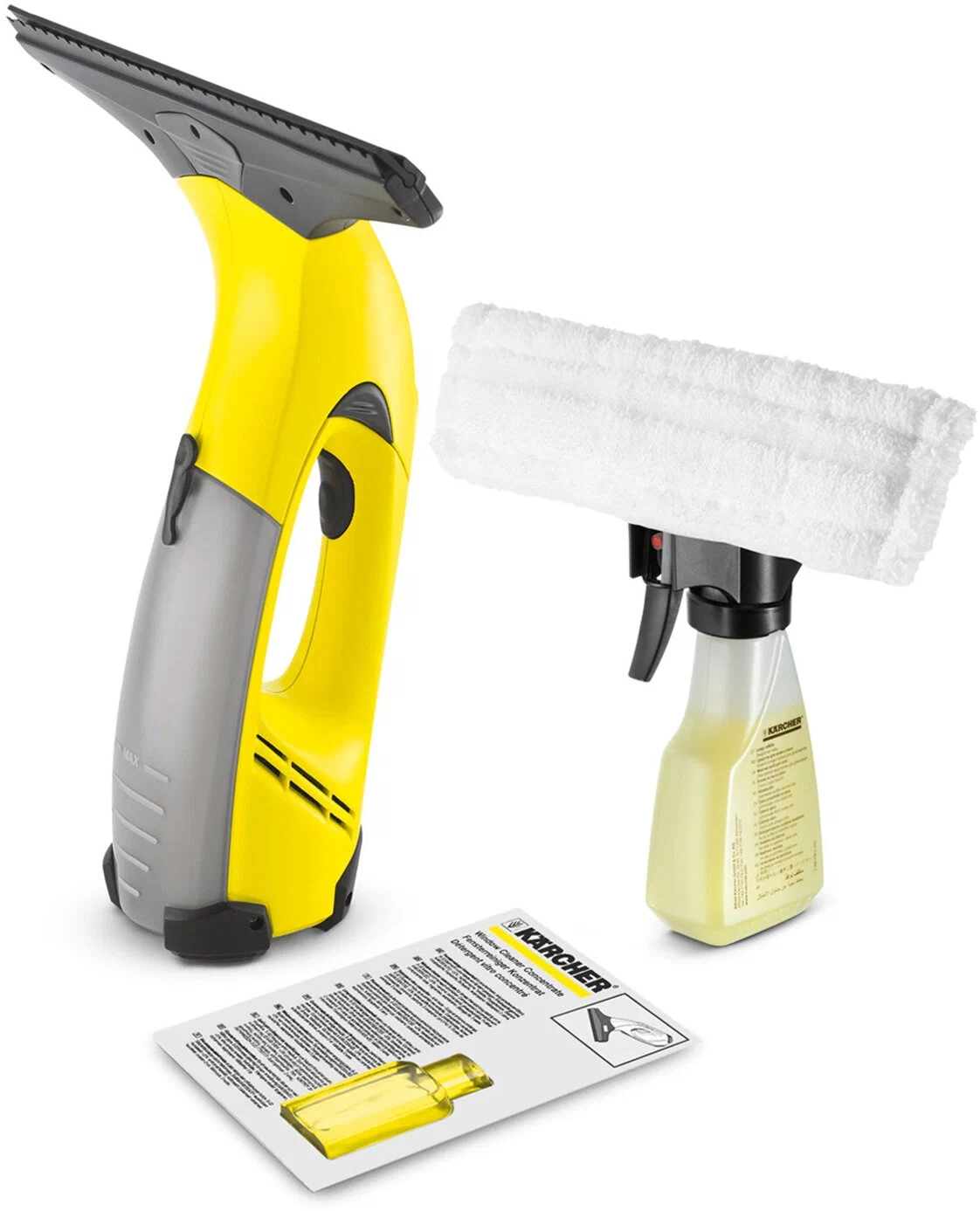 Стеклоочиститель Karcher WV50 Plus желтый, черный