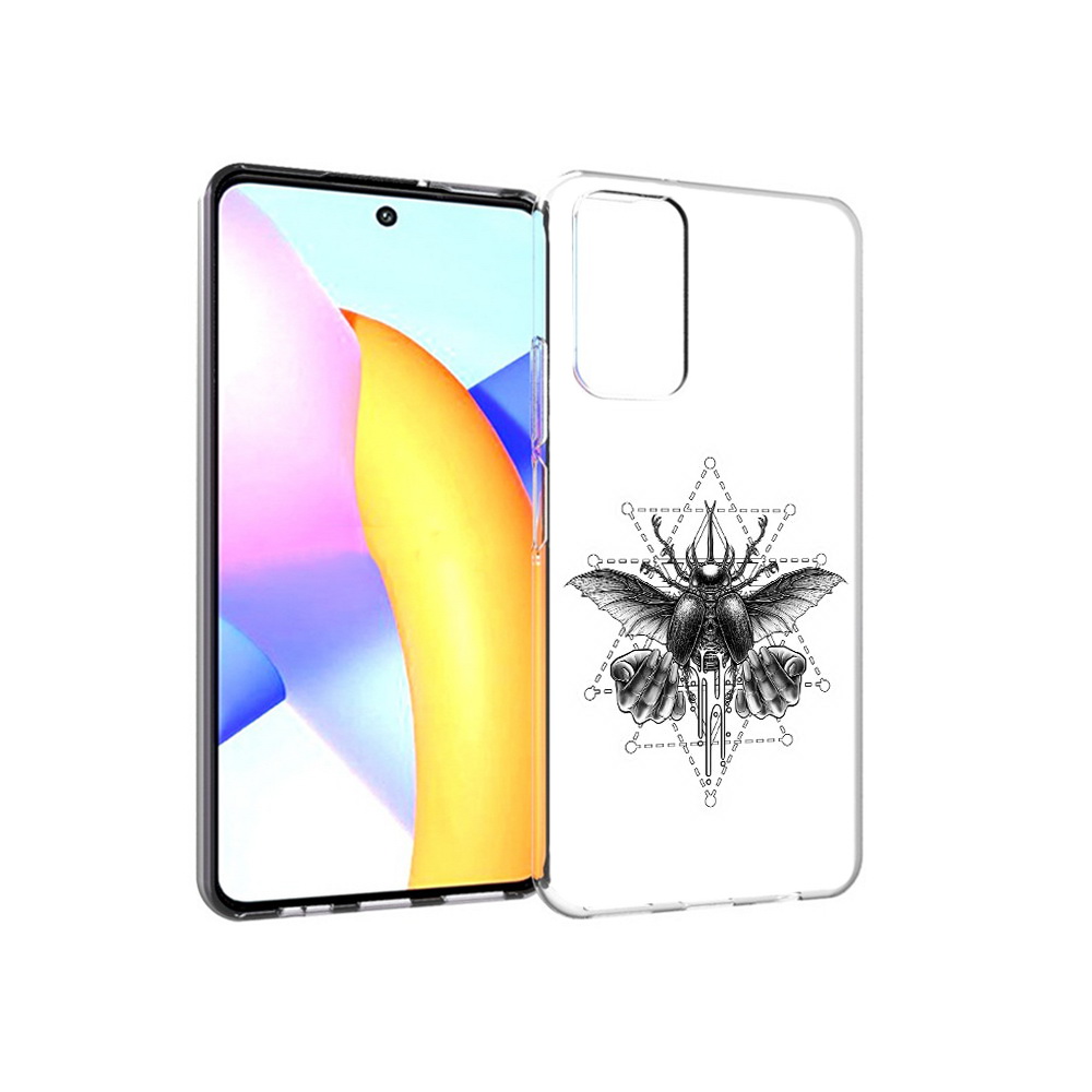 

Чехол MyPads Tocco для Huawei Honor 10 X Lite скарабей, Прозрачный, Tocco