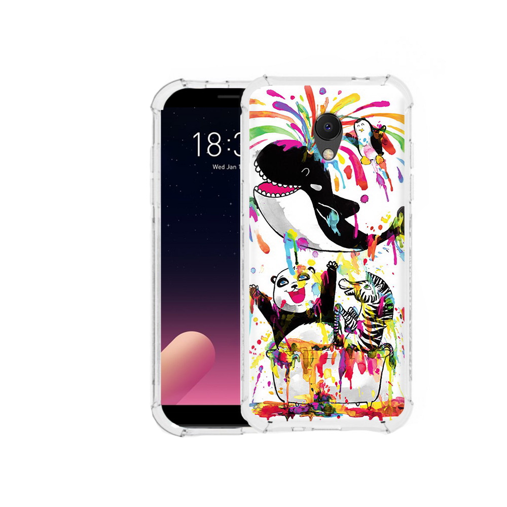 

Чехол MyPads Tocco для Meizu M6S Хиппи кит, Прозрачный, Tocco