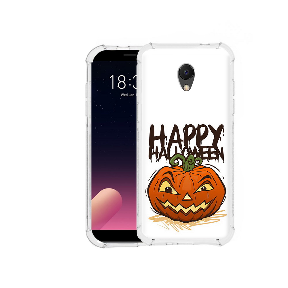 

Чехол MyPads Tocco для Meizu M6S Хэллоуин счастливый, Прозрачный, Tocco