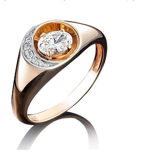 

Кольцо из золота р. 18,5 PLATINA jewelry 01-4933-00-501-1110-38, фианит, 01-4933-00-501-1110-38