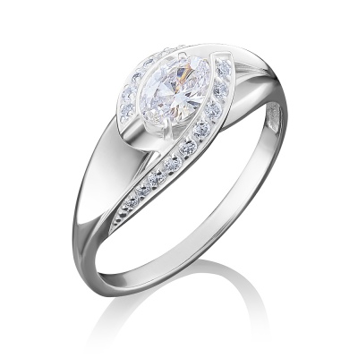 

Кольцо из золота р. 17 PLATINA jewelry 01-4937-00-501-1120-38, фианит, 01-4937-00-501-1120-38