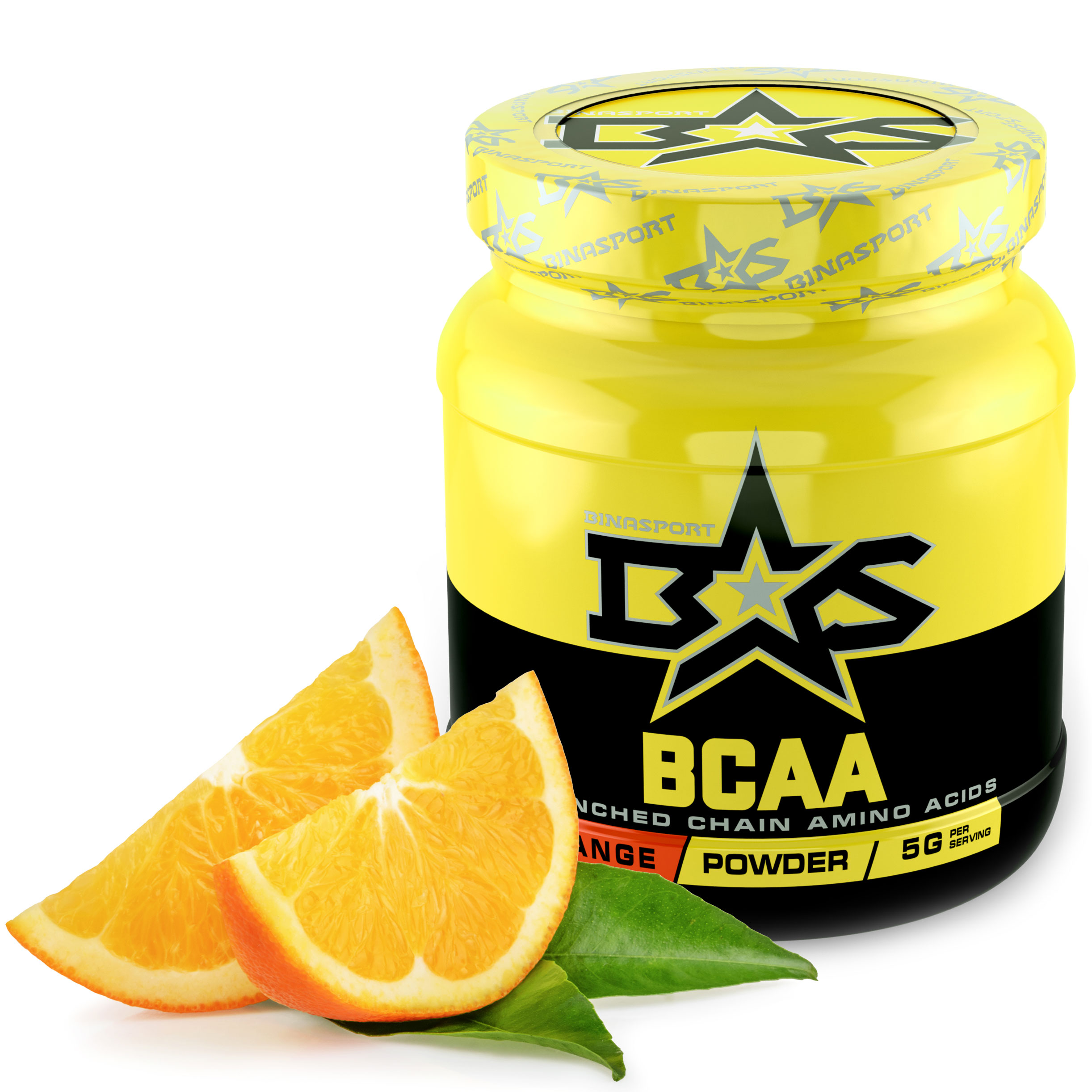 фото Аминокислоты binasport bcaa бцаа порошок 500 г со вкусом апельсина