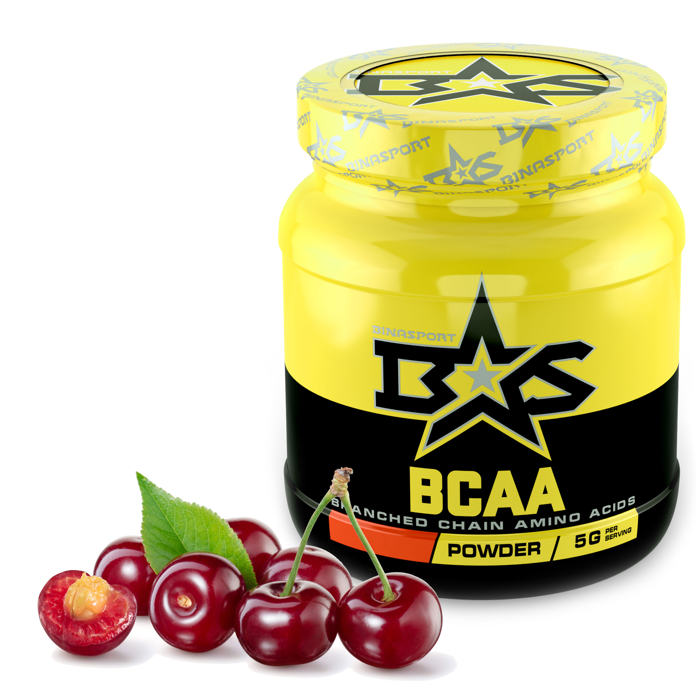 фото Аминокислоты binasport bcaa бцаа порошок 800 г со вкусом вишни