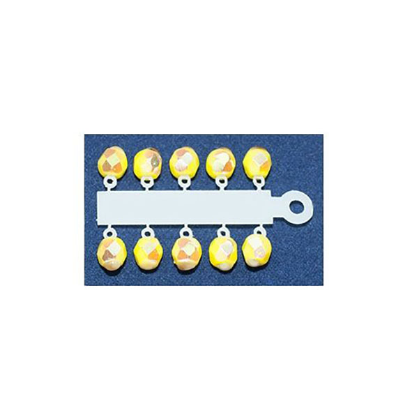 

Бусина для мормышек и блесен для зимней рыбалки Шар граненый №24, 4мм, 10шт, Желтый, Шар граненый