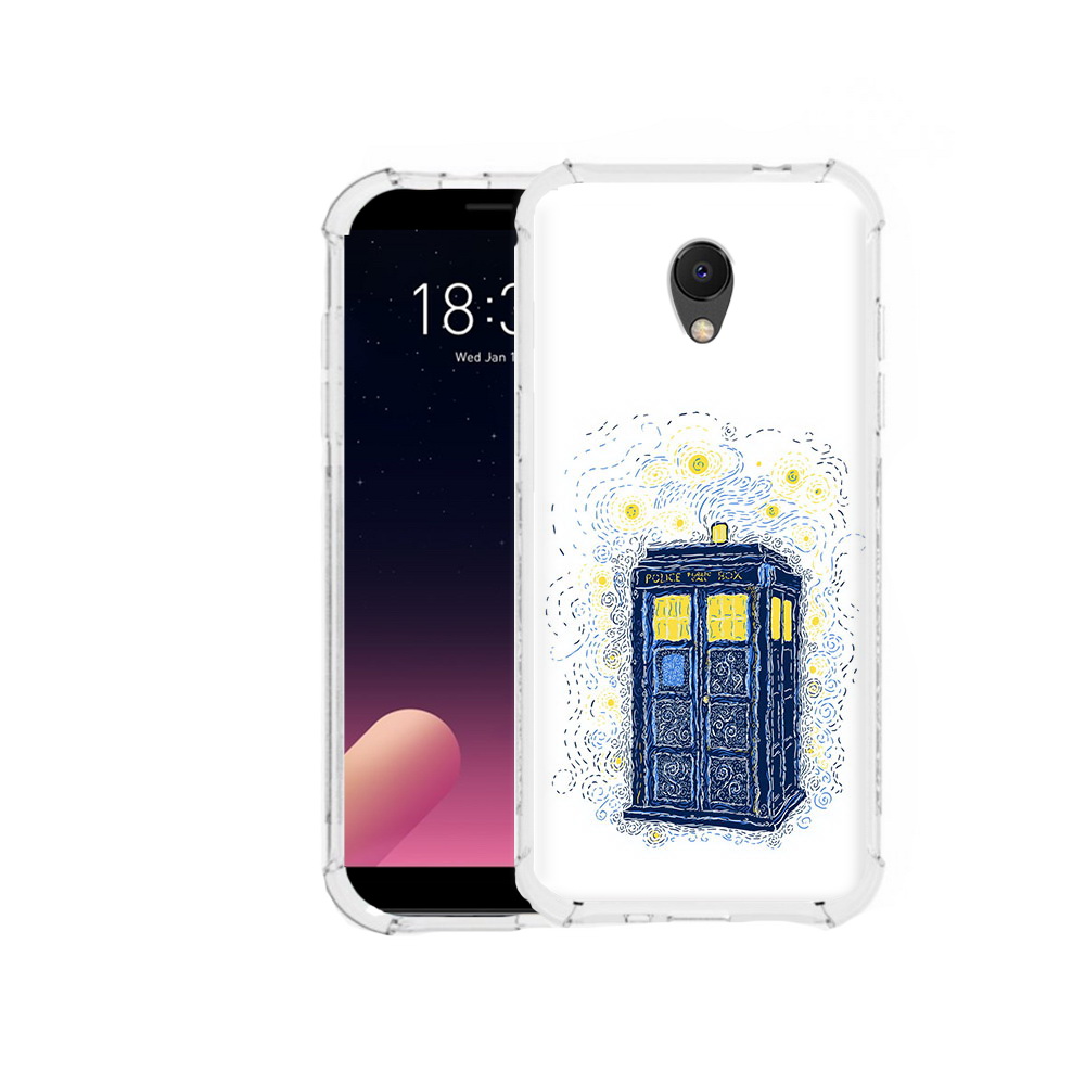 

Чехол MyPads Tocco для Meizu M6S будка рисунок, Прозрачный, Tocco