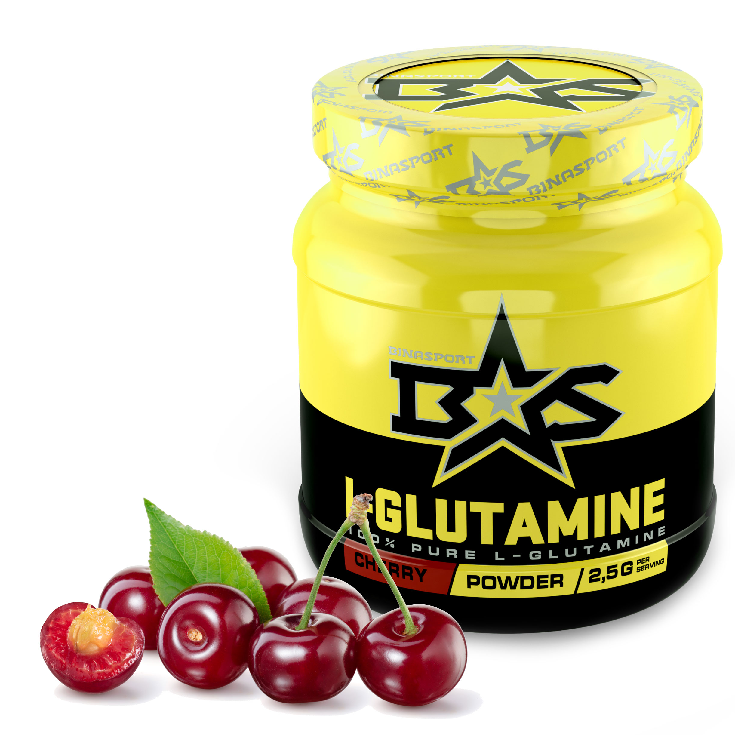L-Glutamine Binasport, 500 г, cherry