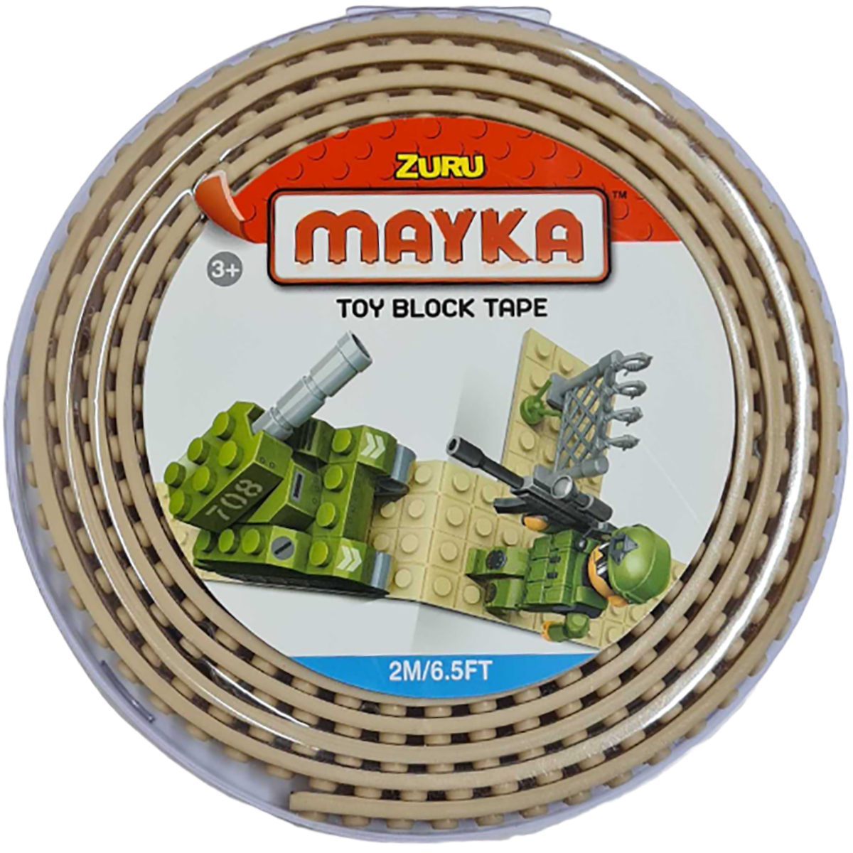 фото Гибкая лента-скотч для кубиков zuru "mayka" 2м/1,5см, бежевая