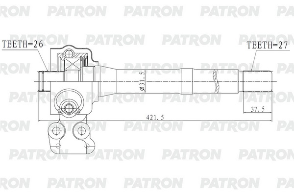 

PATRON Полуось PATRON PDS0559