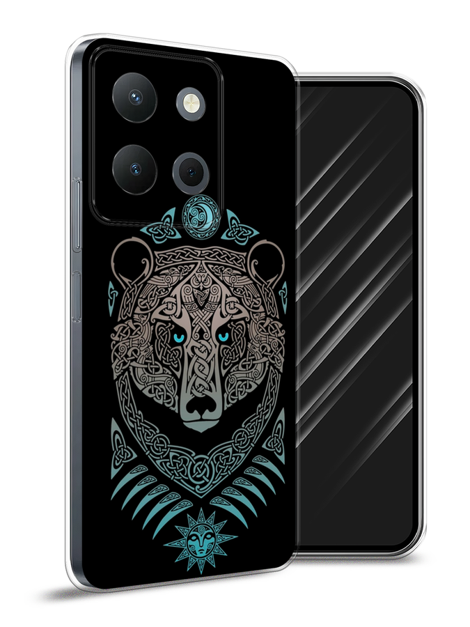 

Чехол Awog на Vivo Y36 4G "Кельтский медведь", Черный;серый, 269250-1