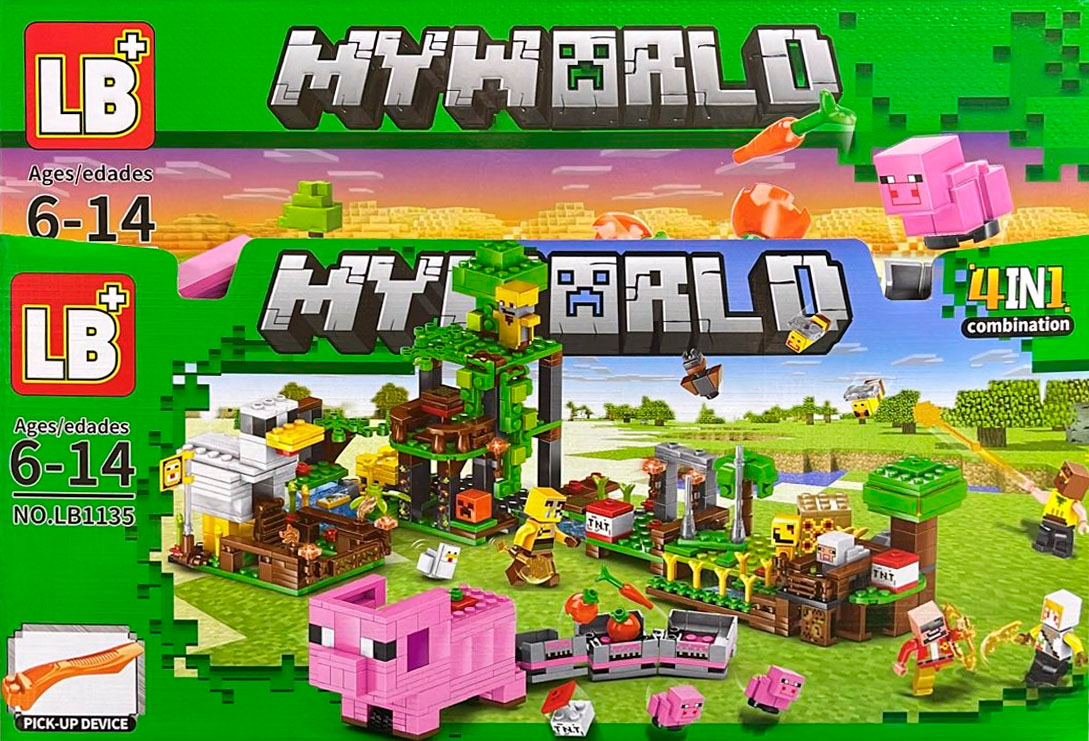 

Конструктор LB+ MINECRAFT 210 дет 6-14 LB1135 1 210 дет, LB1135