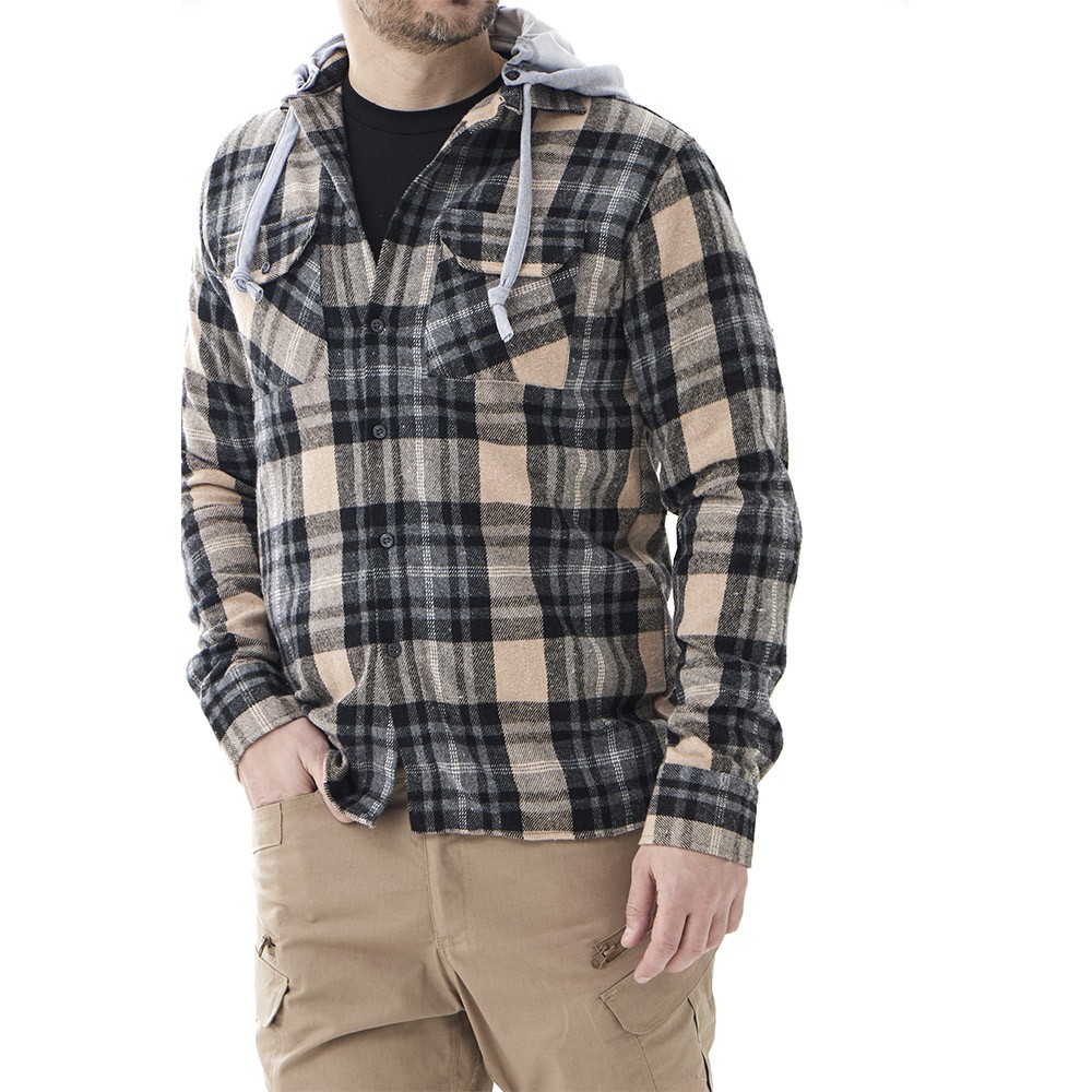 

Рубашка мужская Black Rams Uniform U-SM 002 бежевая XL, U-SM 002