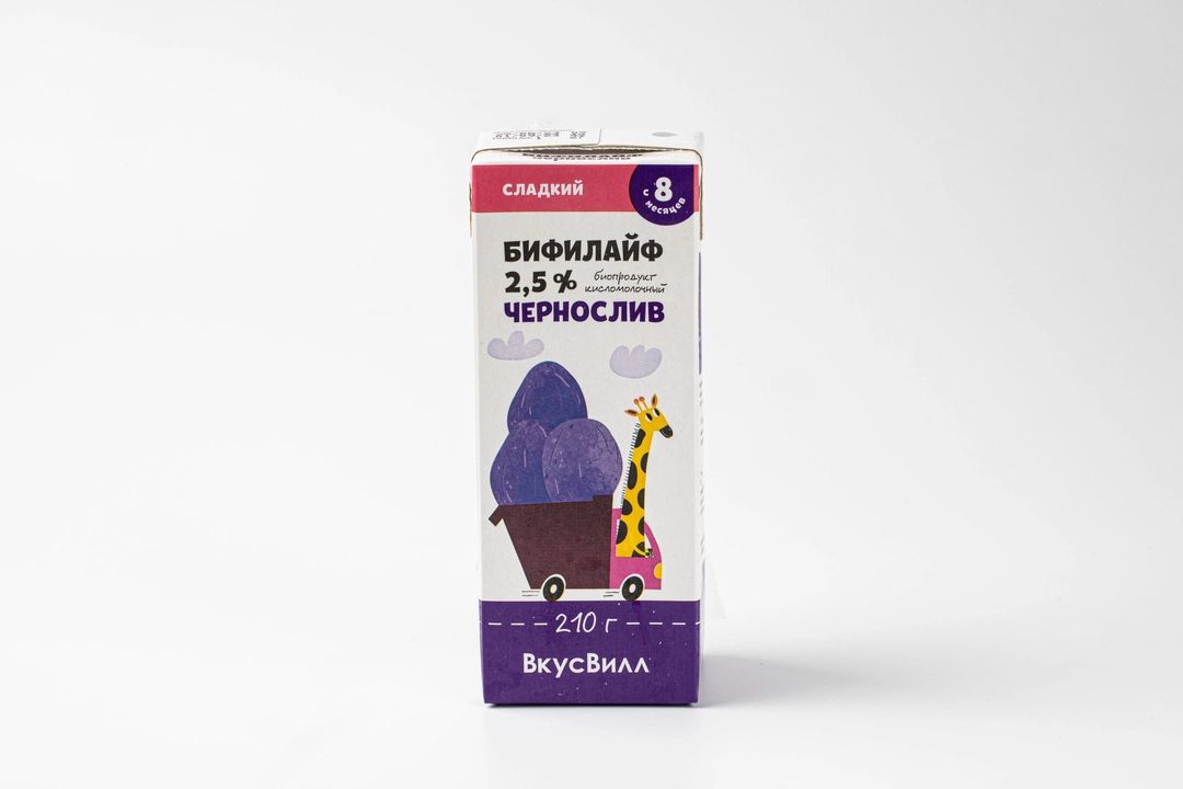 

Биопродукт ВкусВилл Чернослив 2,5% БЗМЖ 150 г