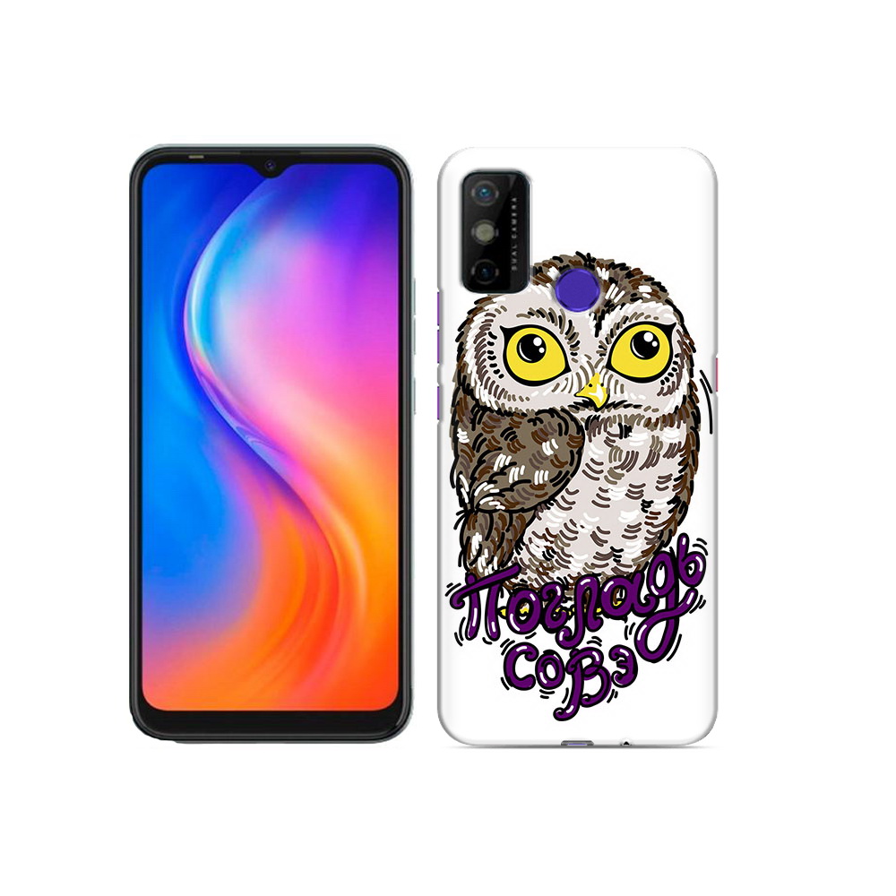 

Чехол MyPads Tocco для Tecno Spark 6 GO Погладь Совэ, Прозрачный, Tocco