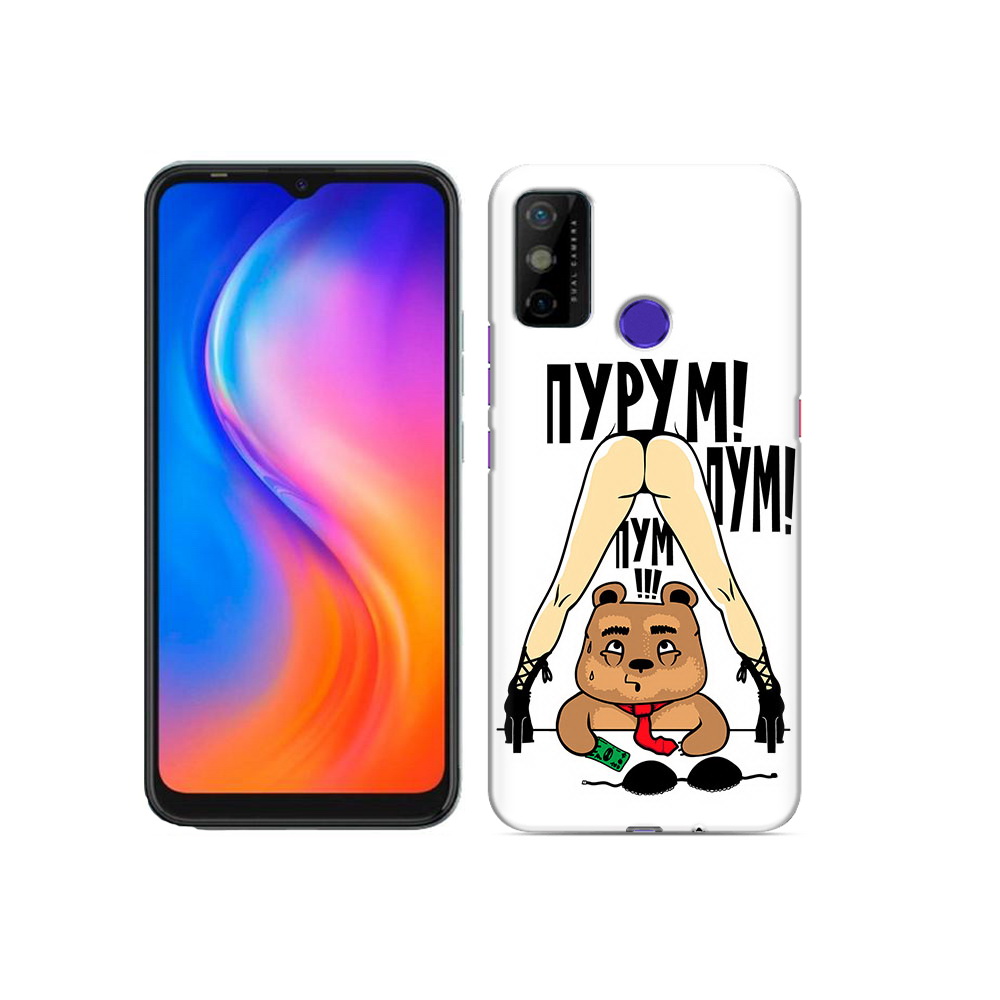 

Чехол MyPads Tocco для Tecno Spark 6 GO Пурум пум пум, Прозрачный, Tocco