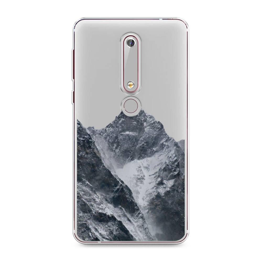 

Чехол на Nokia 6.1 2018 "Горы арт 4", Серый;бежевый, 120950-2