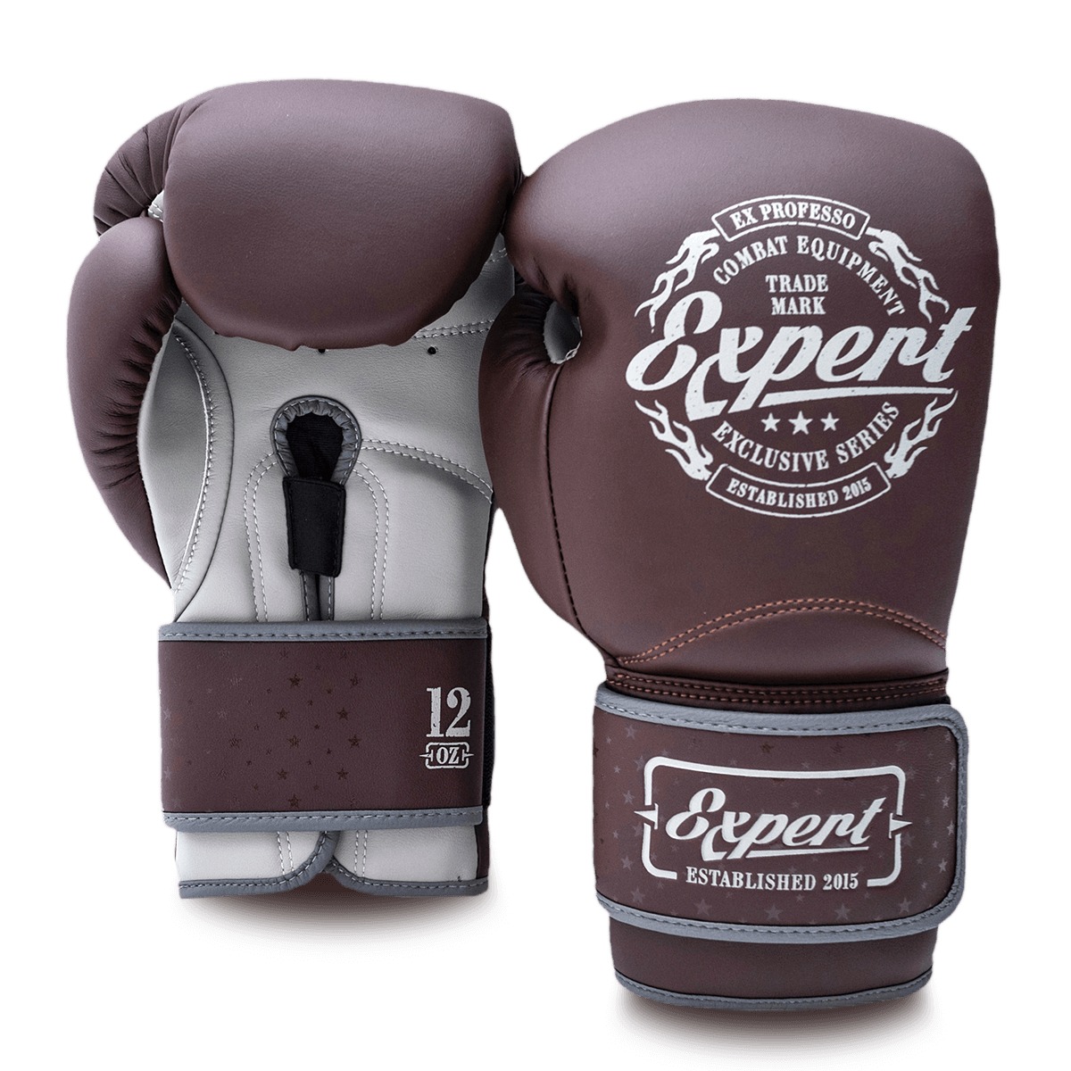 Перчатки для бокса Fight Expert Vintage Fusion Коричневый/серый 14 oz