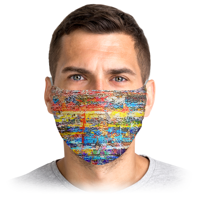 

Многоразовая маска Printio Stop virus! разноцветная S, Stop virus!