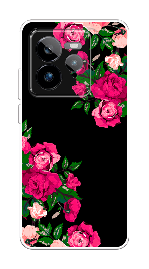 

Чехол на Realme GT 7 Pro "Розы фуксия", Черный;розовый;зеленый, 2518950-1