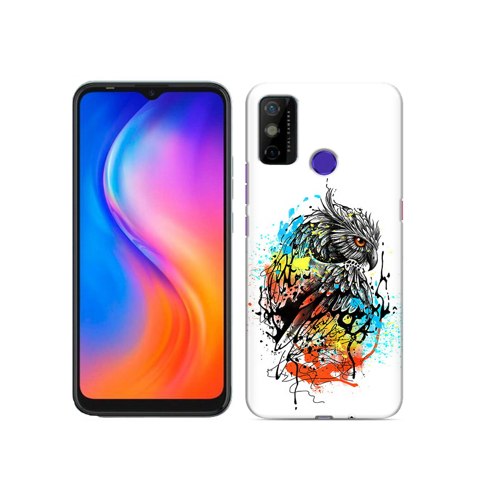 

Чехол MyPads Tocco для Tecno Spark 6 GO Творческая сова, Прозрачный, Tocco