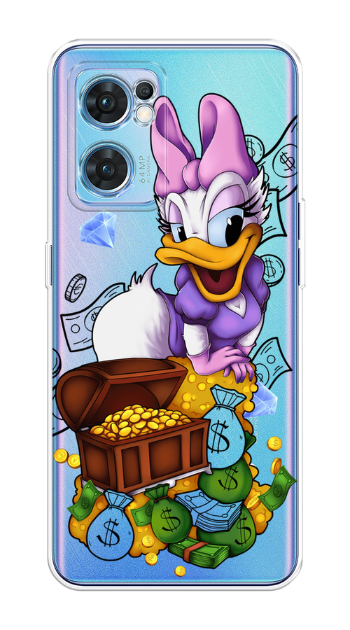 

Чехол на Oppo Find X5 Lite "Rich Daisy Duck", Коричневый;белый;фиолетовый, 259850-6