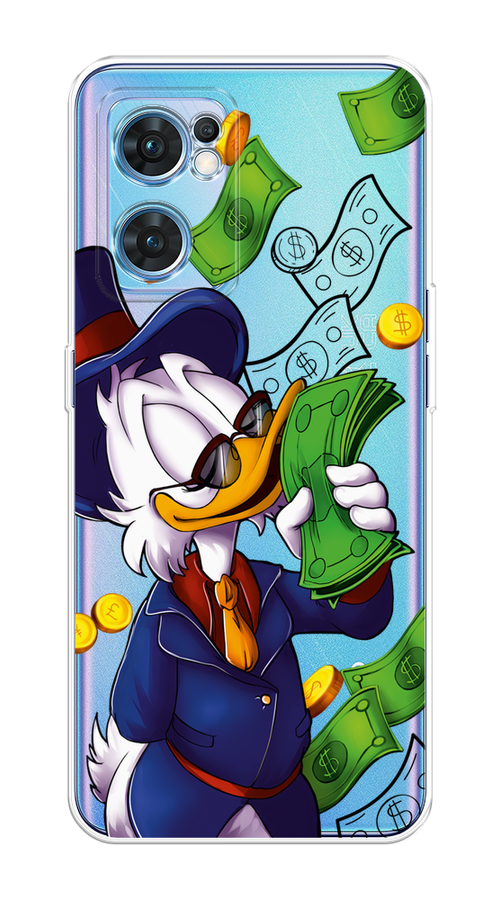 

Чехол на Oppo Find X5 Lite "Scrooge McDuck with Money", Синий;зеленый;белый, 259850-6