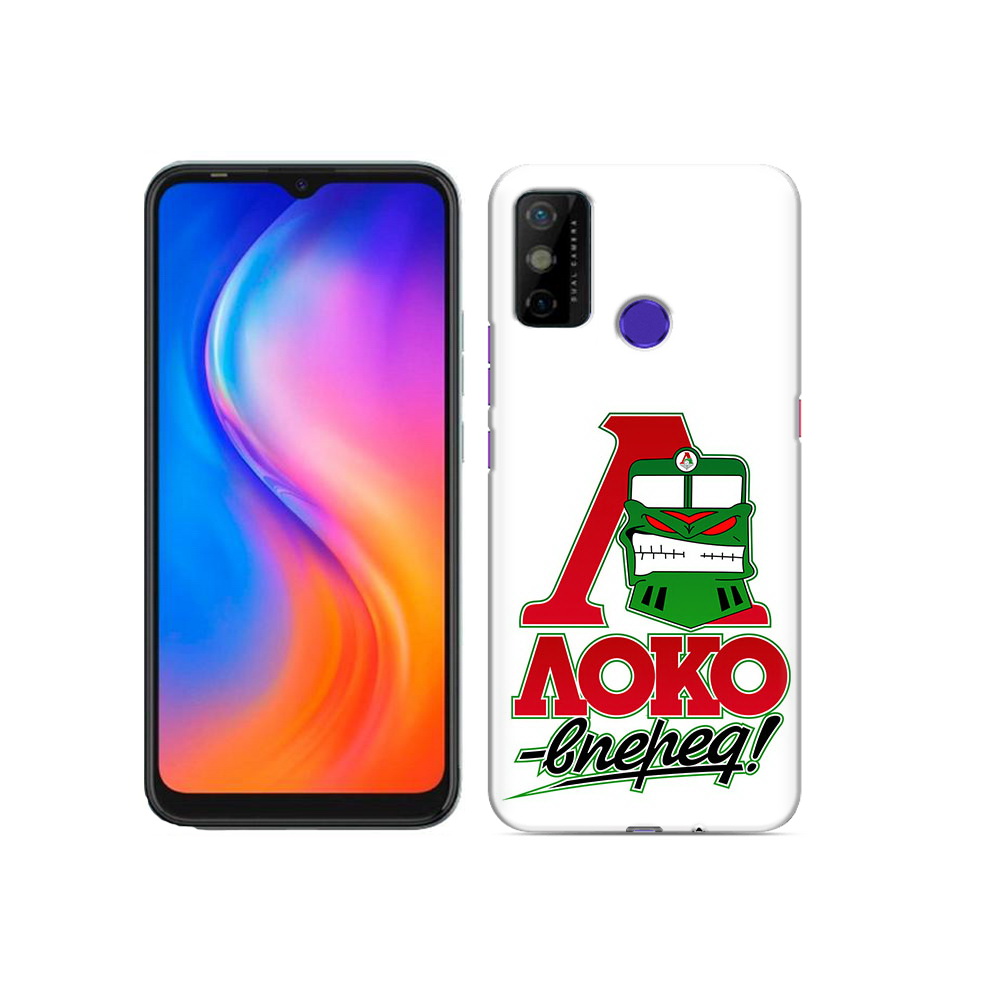 

Чехол MyPads Tocco для Tecno Spark 6 GO ФК локо вперед, Прозрачный, Tocco