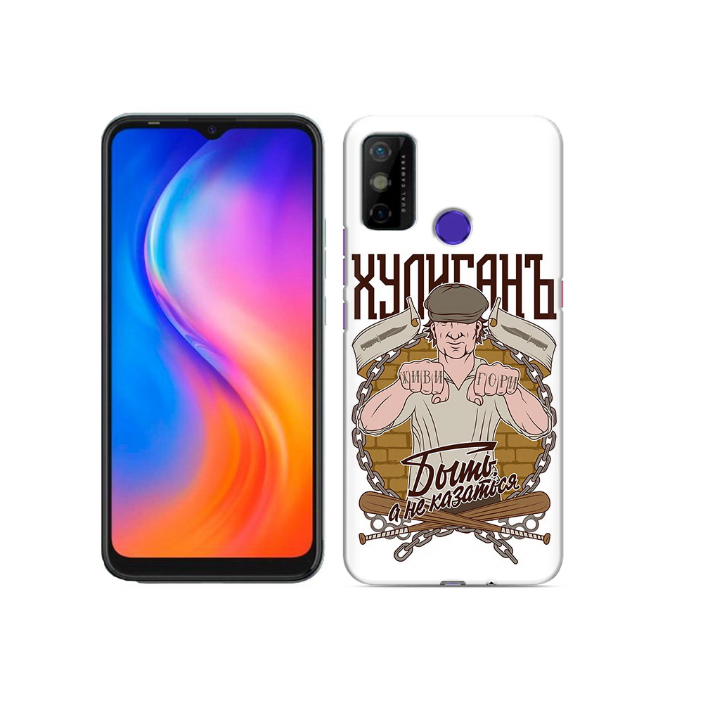 

Чехол MyPads Tocco для Tecno Spark 6 GO Хулиган, Прозрачный, Tocco