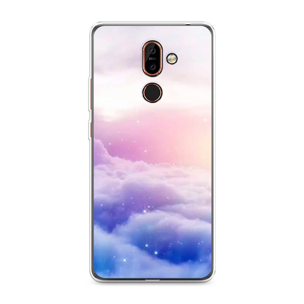 

Чехол на Nokia 7 Plus "Небеса", Голубой;белый;розовый, 121050-2