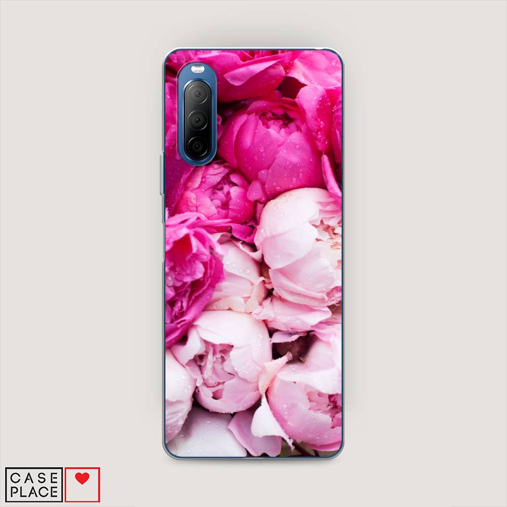 

Чехол Awog на Sony Xperia 10 II "Пионы розово-белые", 54650-8
