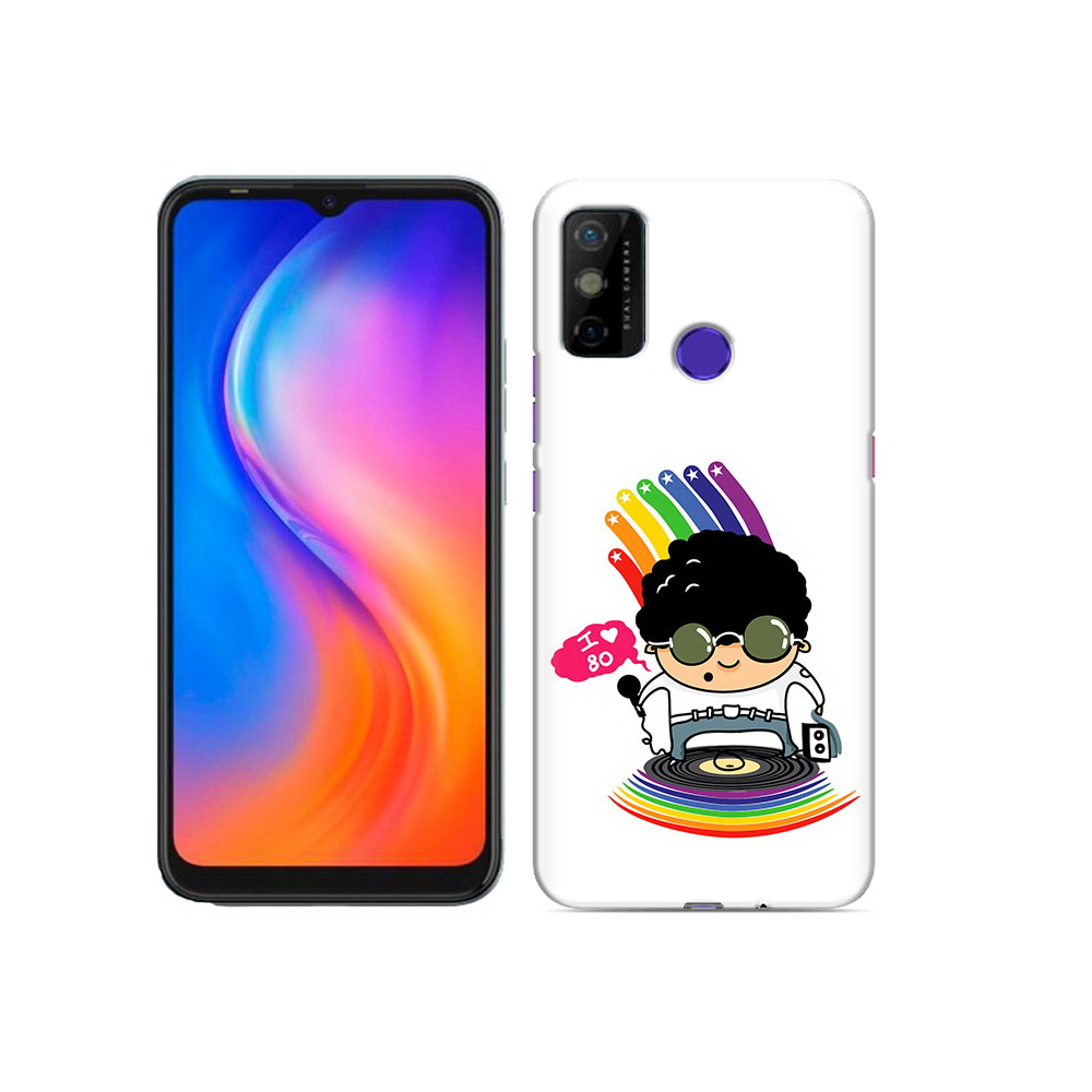 

Чехол MyPads Tocco для Tecno Spark 6 GO Я люблю 80-е, Прозрачный, Tocco